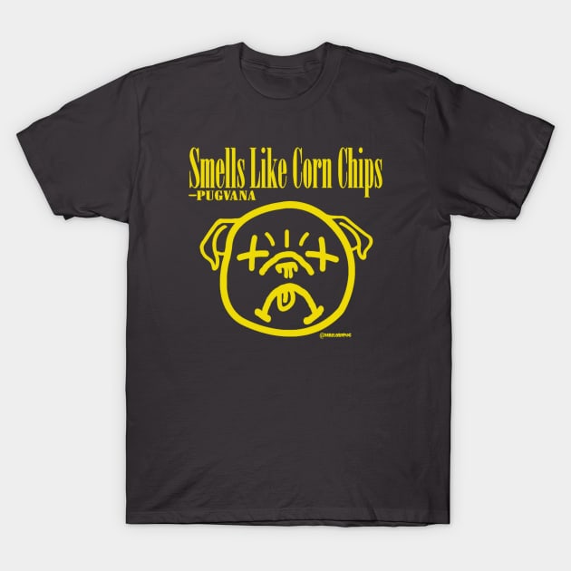 Smells Like Corn Chips T-Shirt by darklordpug